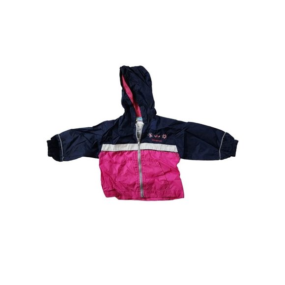 VTG Weebok by Reebok Colorblock Blue Pink 18M Infant Hooded Windbreaker Jacket - Picture 1 of 2
